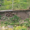 Čištění parkánu a okolí tvrze od náletových dřevin